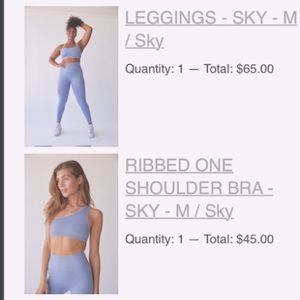 Set Active “Sky” activewear Top and Bottom